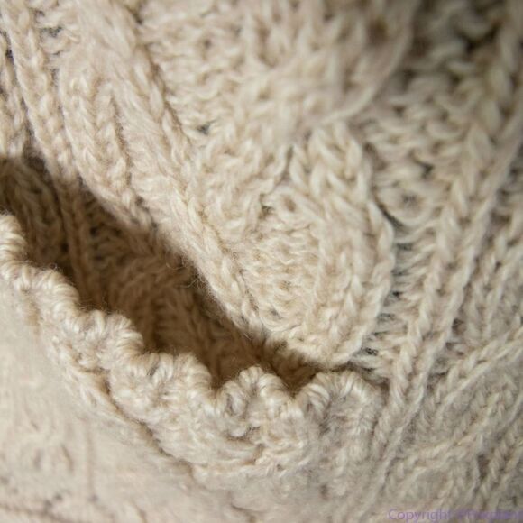 Inis Craft 100% merino wool fisherman cardigan sweater, women's‎ size S - Picture 9 of 16
